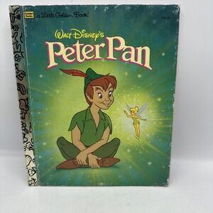 A Little Golden Book Disney's Peter Pan 104-68 1989 #3888 Hardcover